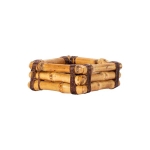 Bamboo Napkin Ring - Natural  Measurements: 3.0\L x 3.0\W x 1.0\H

Made in: China
Made of: Wood

Care:  Spot clean as needed. 